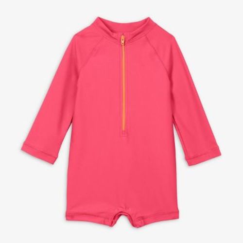 Primary Baby One-Piece Rash Guard in Bright Azalea Size 12-18 Months