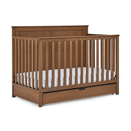 Delta Children Logan 6-in-1 Convertible Crib with Under Drawer