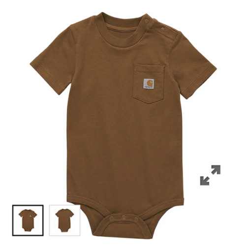Kids' Short Sleeve Pocket Bodysuit (Baby) | Carhartt