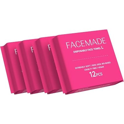 FACEMADE 48 Count (4 Packs) Disposable Travel Towels