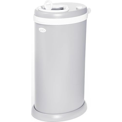 Ubbi Stainless Steel Diaper Pail, No Special Bags, Odor-Locking, White | Award-Winning Registry Must-Have, Childproof Safety Lid with Lock, Holds Up To 55 Newborn Diapers, Modern Nursery Essential