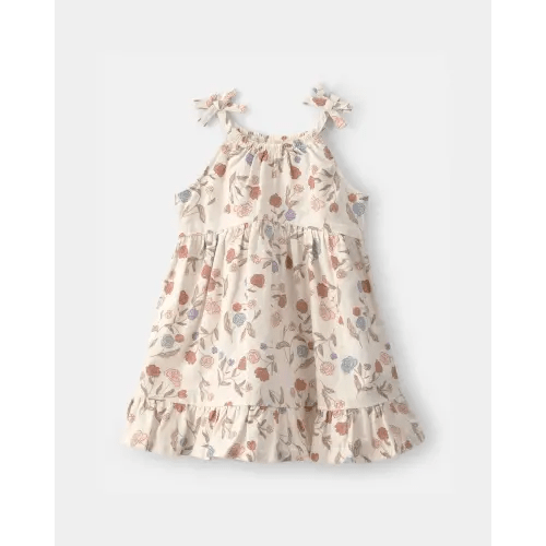 Baby Girl Floral Sleeveless Dress - Cream | Carter's