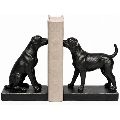 Comfy Hour 13.8 Inch Labrador Bookends, Dog Statue, Set of 2