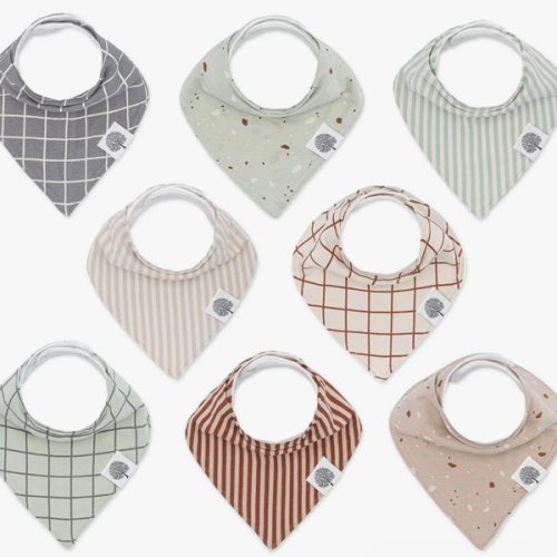 Clay Bandana Bib Set (8 pack)