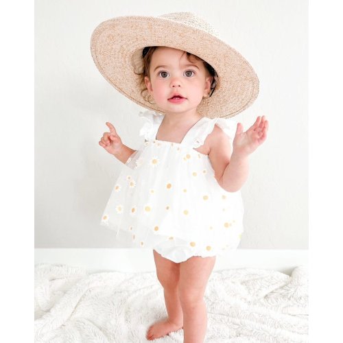 Dixie Dress Romper - Pickin' Daisies - Bailey's Blossoms