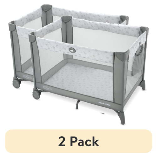 (2 pack) Graco Pack 'n Play Portable Infant Playard, Reign, Unisex 18.52 lbs