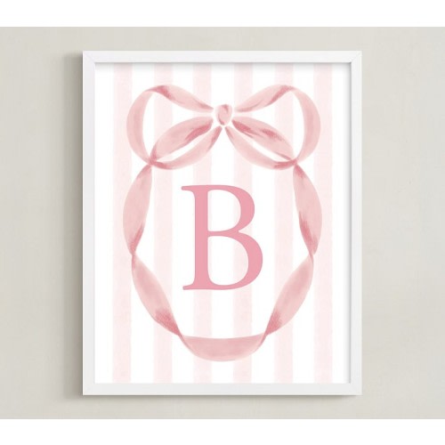 Minted® Precious Ribbon Frame Pink Wall Art by Sam Dubeau