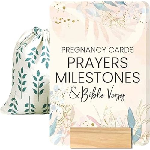 Trimester Pregnancy Must Haves - Essential Gift Set for First Time Moms, Healthy Pregnancy, Prayer Cards for Pregnant Women, Mama to Be, Expecting Parents Unique Gifts, Early Pregnancy Reveal