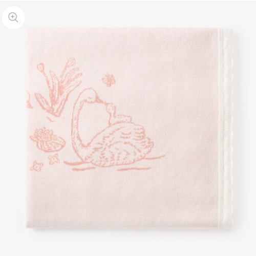 Swan Knit Blanket