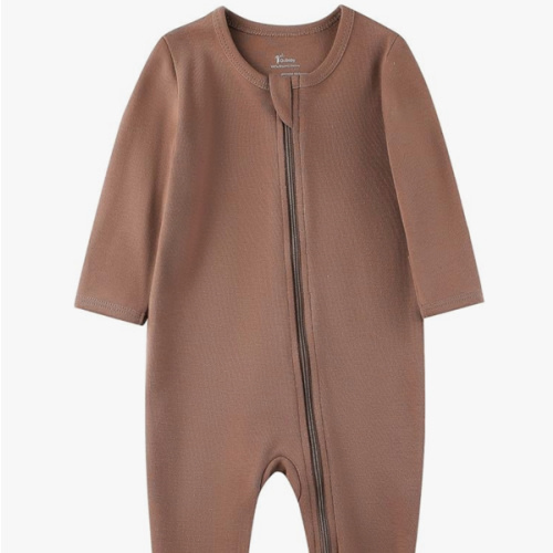 O2 BABY Baby Boys Girls Organic Cotton Zip-Front Sleeper Pajamas, Footed Sleep 'n Play