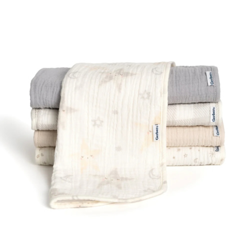 5-Pack Baby Neutral Stars Muslin Burp Cloths – Gerber Childrenswear