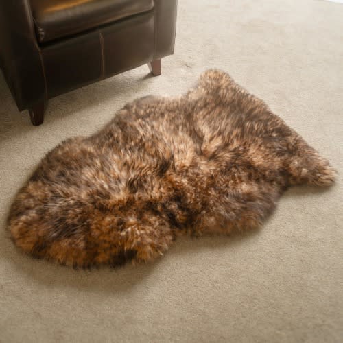 Red Fox Sheepskin Rug: Natural Eco Tanned Hide, New Zealand