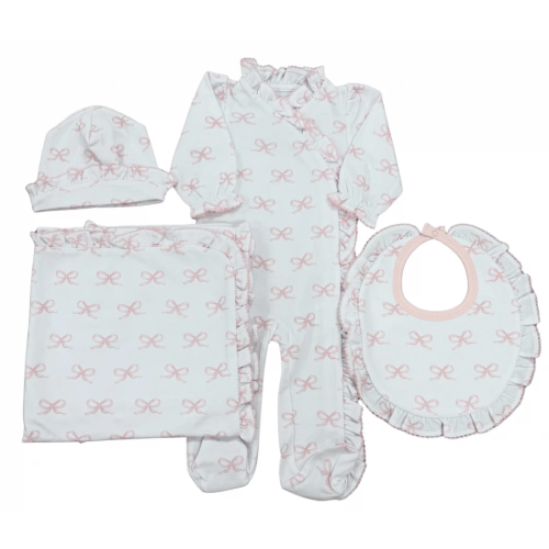Pink Bow Ruffle Set – Caprilina