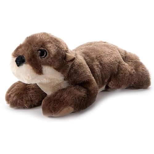 The Petting Zoo River Otter Stuffed Animal Plushie, Gifts for Kids, Earth Keeperz Wildlife Animals, Zoologee Brown River Otter Plush Toy, 10 inches