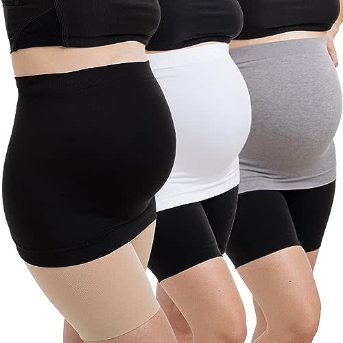 DIRAVO Womens Maternity Belly Band for Pregnancy Non-slip Silicone Stretch Pregnancy Support Belly Belt Bands…