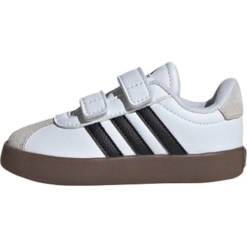 adidas Unisex-Baby VL Court 3.0 Sneakers | For Infants and Toddlers, Hook-and-Loop Closure, Skateboarding-Inspired Shoes, Regular Fit, For Everyday Wear