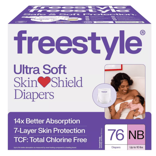 Freestyle Total Chlorine Free 14x Better Absorption Hypoallergenic Baby Diapers