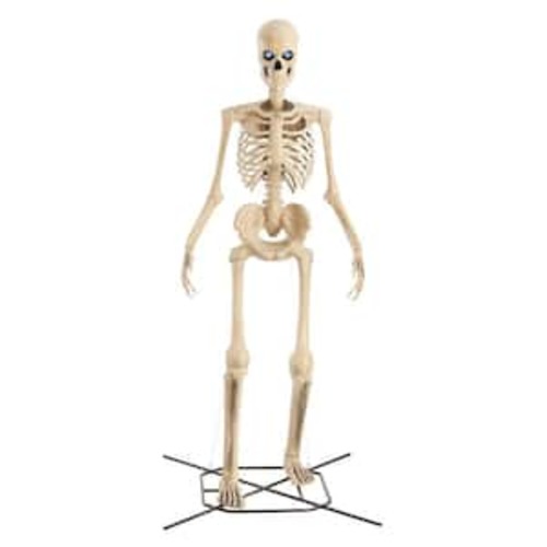12 ft. Grave & Bones Giant-Sized Skelly with LifeEyes™ LCD Eyes H5