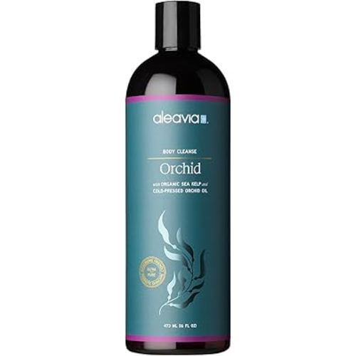 Aleavia Body Cleanse – Organic & All-Natural Prebiotic Body Wash with Pure Cold-Pressed Orchid Oil – Nourish Your Skin Microbiome – 16 Oz
