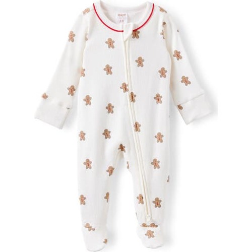 Organic Pointelle Zip All In One Romper, 0-3M