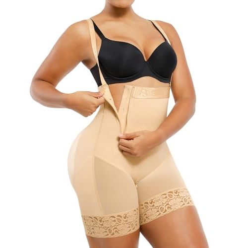 SHAPELLX Shapewear Tummy Control Fajas Colombianas Body Shaper for Women Butt Lift Bodysuit