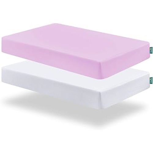 Pack and Play Sheets Fitted, 2 Pack Fits for Graco Pack n Play Mattress
