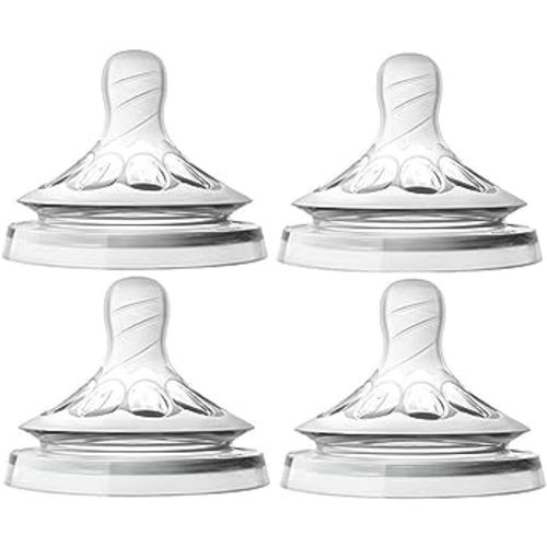 Philips Avent Natural Nipple Newborn Flow - 4 Count (Pack of 1 )