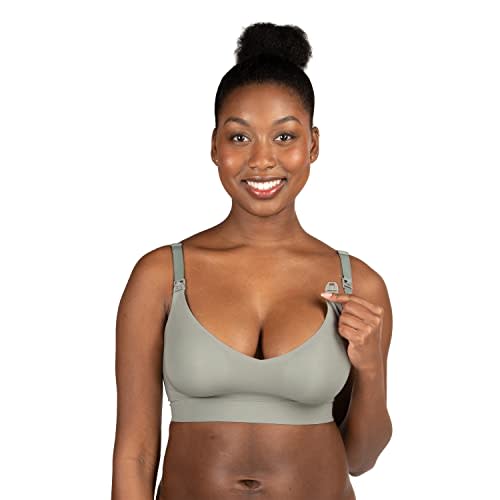 Bravado Designs Women's Enrich Seamless Nursing Bra Maternity Bra Wireless Clip Down for Breastfeeding S-XXL