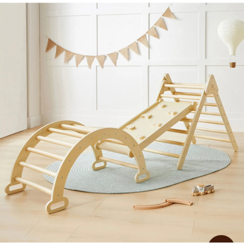 Tiny Land® Pikler Triangle 7-in-1 Montessori Climbing Set