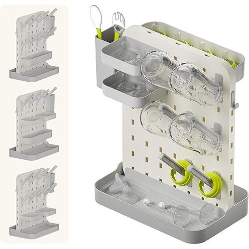 DIY Baby Bottle Drying Rack, Space-Saving Drying Rack, Bottle Tower, Countertop Bottle Rack Dryer, Baby Essentials