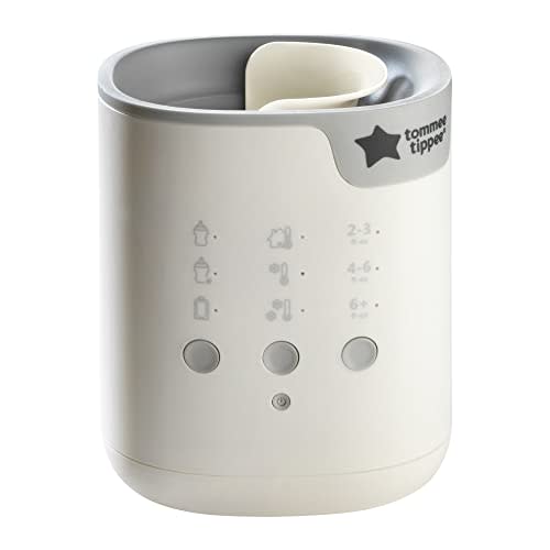 Tommee Tippee Multiwarm Bottle and Pouch Warmer, White, Warms Baby Feeds to Body Temperature in Minutes, Automatic Timer and Shut Off