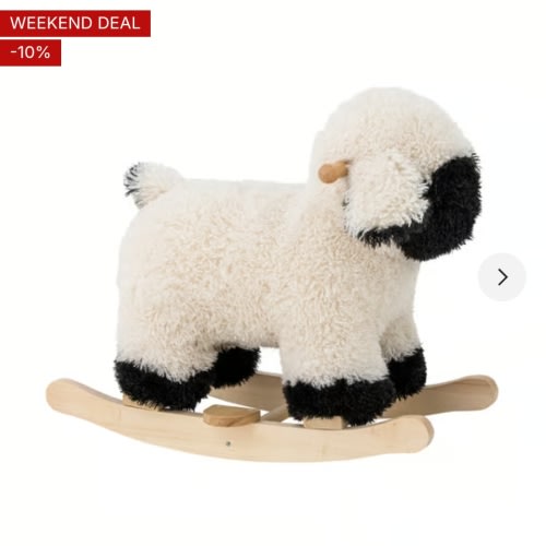 Dolly rocking sheep, White