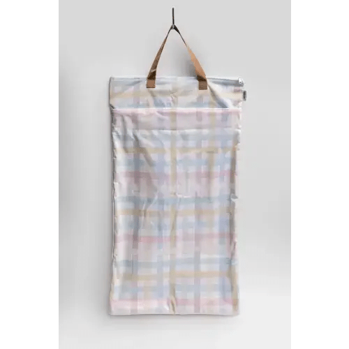 Large Zipper Hanging Wet Bag, Laundry Bag with Handles