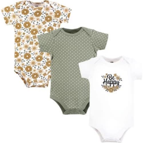 Triple Pack of Soft Cotton Bodysuits