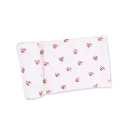Mini Football Hearts - Swaddle Blanket – Angel Dear
