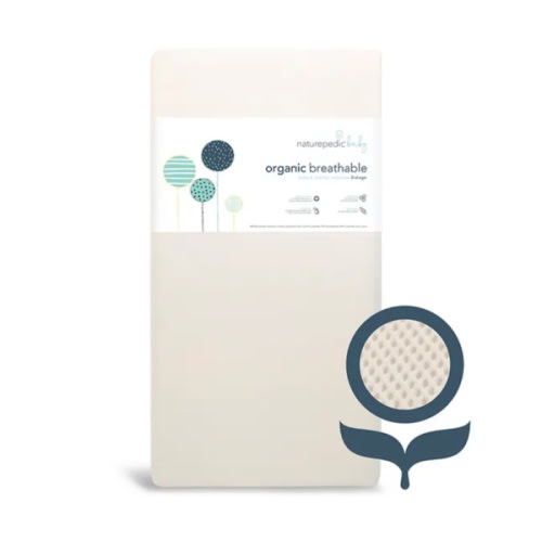 Breathable Organic 2-Stage Baby Crib Mattress