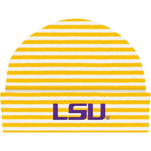 Creative Knitwear College Baby Striped Knit Cap - Team Logo, Multiple Colors for Baby Boys & Girls, (0-3 Months)