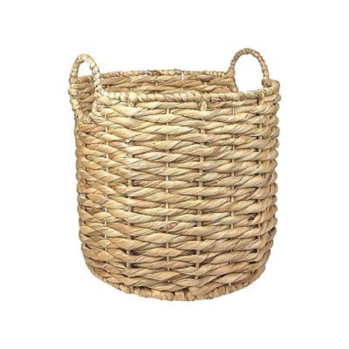 Belle Maison Medium Round Natural Bin with Handles