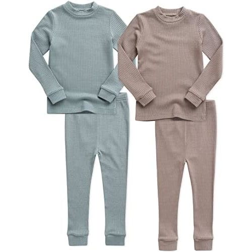 VAENAIT BABY 6M-12Y Kids Toddler Junior Girls Boys Soft Comfy Modal Tencel Sleepwear Pajamas 2pcs/4pcs Set