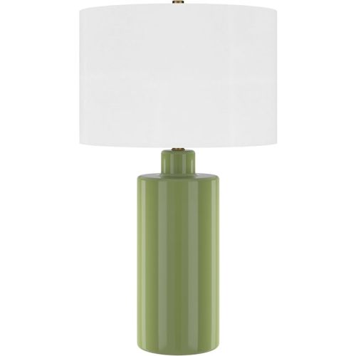 Henn&Hart 25" Modern 1-Light Table Lamp, Sage Green