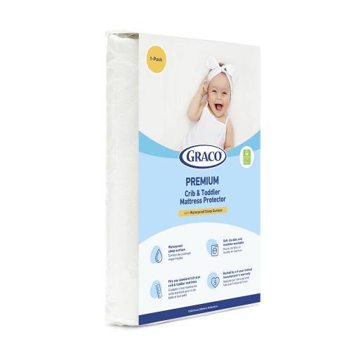 Graco® Premium Waterproof Crib & Toddler Mattress Protector