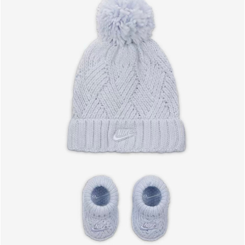 Nike Baby (0-9M) Cable Knit Hat and Booties Set. Nike.com
