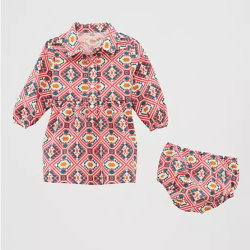 Little Girl's Printed Western Snap Dress | TODAY'S DEALS | Wrangler®