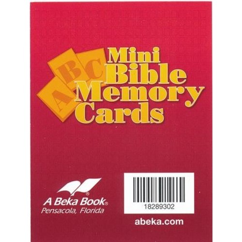 Abeka Miniature ABC Bible Memory Cards