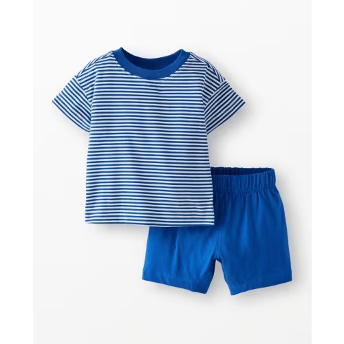Baby Striped T-Shirt & Shorts Set