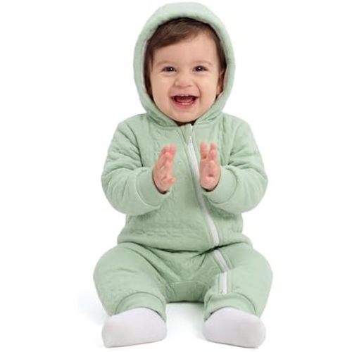 Unnivoll Baby Winter Clothes Cotton Baby Snowsuit for Boys Girls Long Sleeve Onesie Hooded Romper Newborn Jumpsuit Outfits