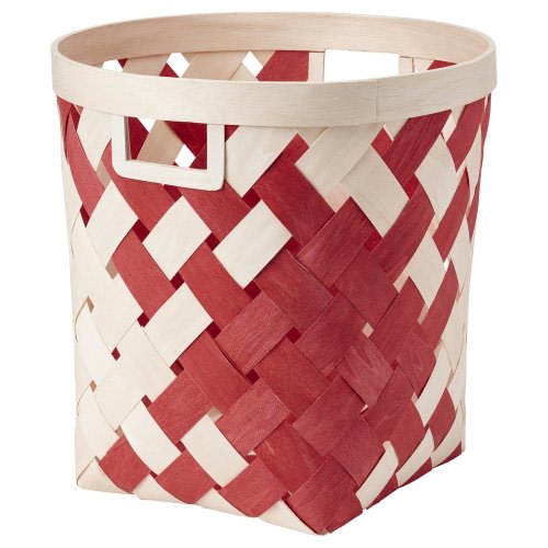 VINTERFINT Basket - poplar/red 15 ¾x15 ¾ "