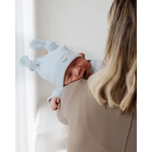 Double Knot Beanie - Powder Blue