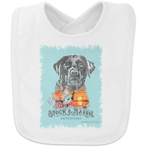 Stock and Barrel Outfitters Lab Duck Hunting Baby Bib