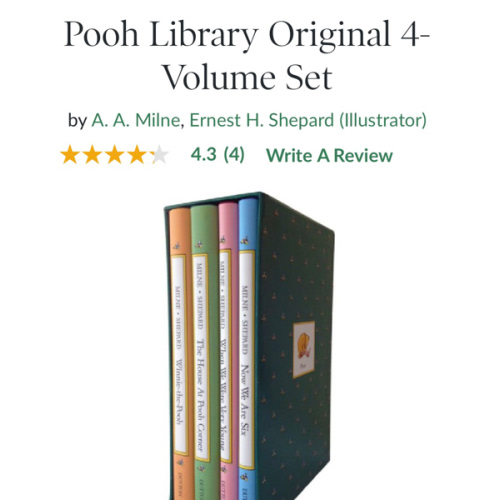 Pooh Library Original 4-Volume Set by A. A. Milne, Ernest H. Shepard, Hardcover | Barnes & Noble®